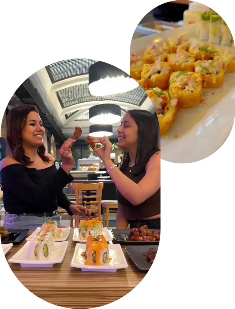 Los platillos de la barra libre de munaska makis