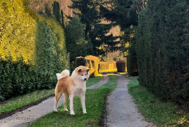 Raza Akita inu de Hackiko