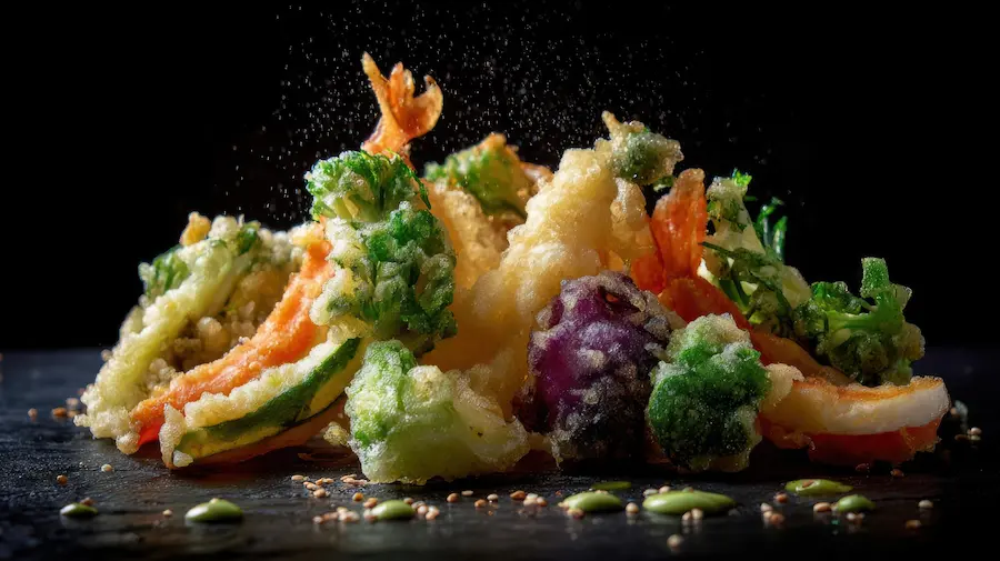 Verduras tempurizadas