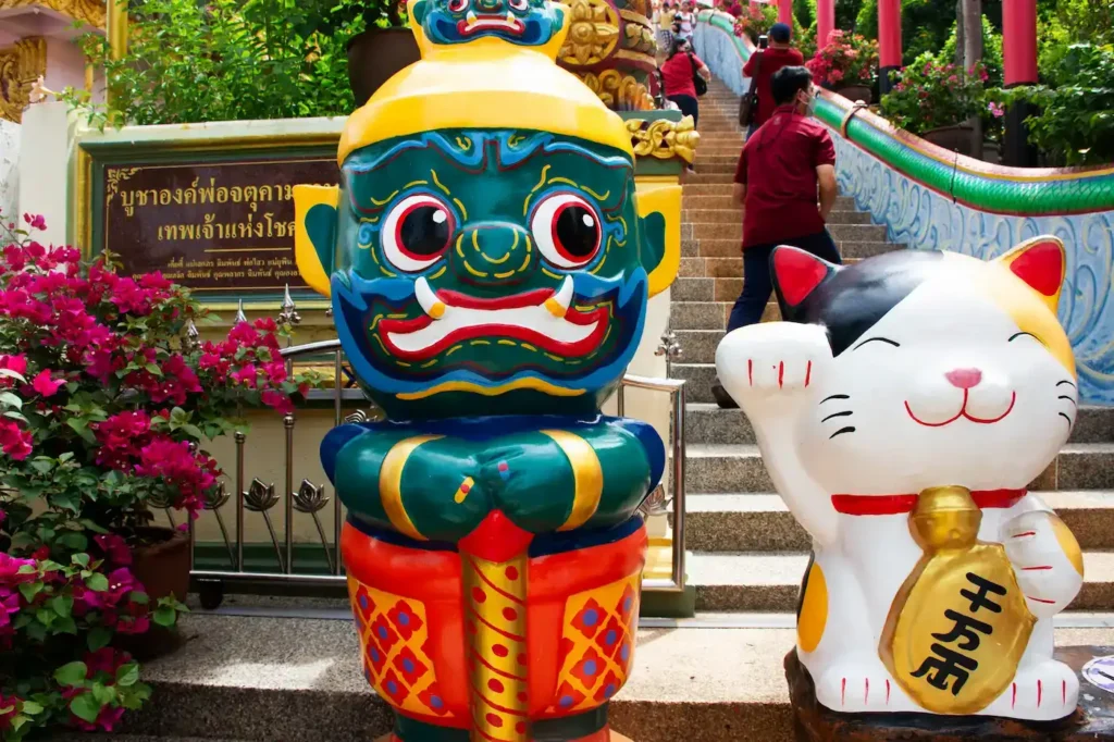 Gato de la suerte en la cultura